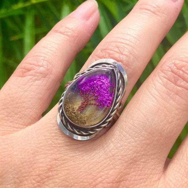 Peruvian Handmade Purple Tree Ring