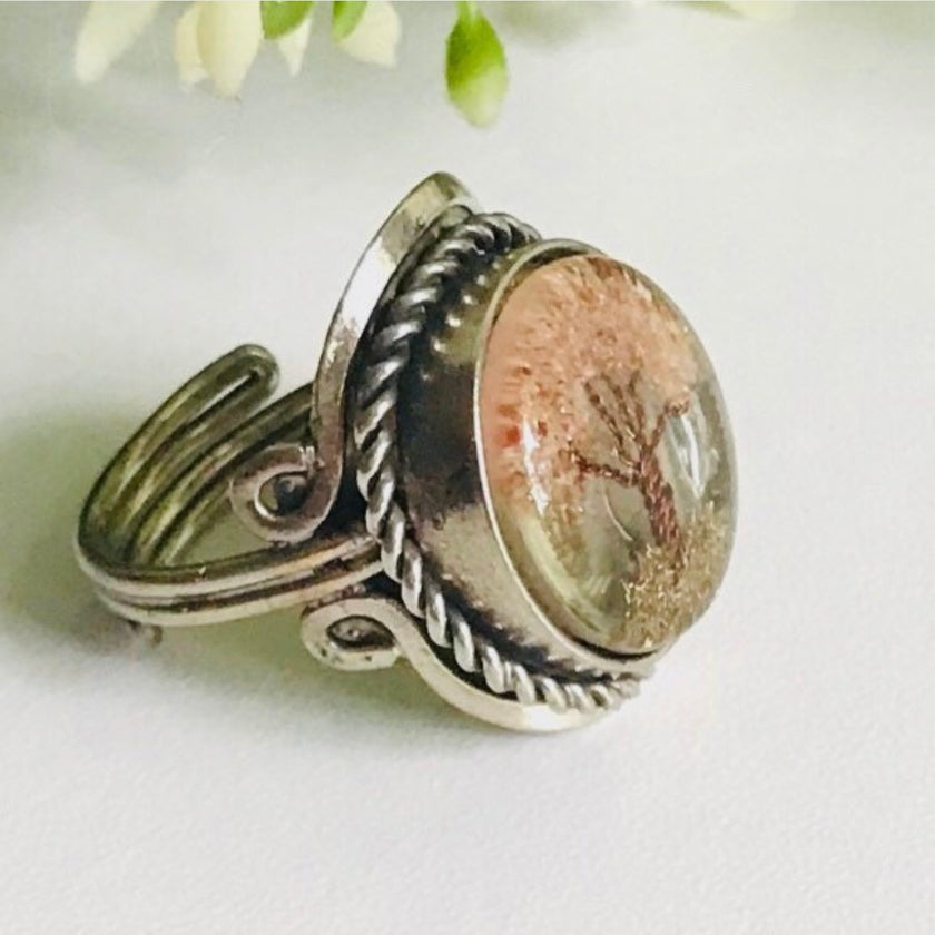 Peruvian Handmade Beige Tree Ring