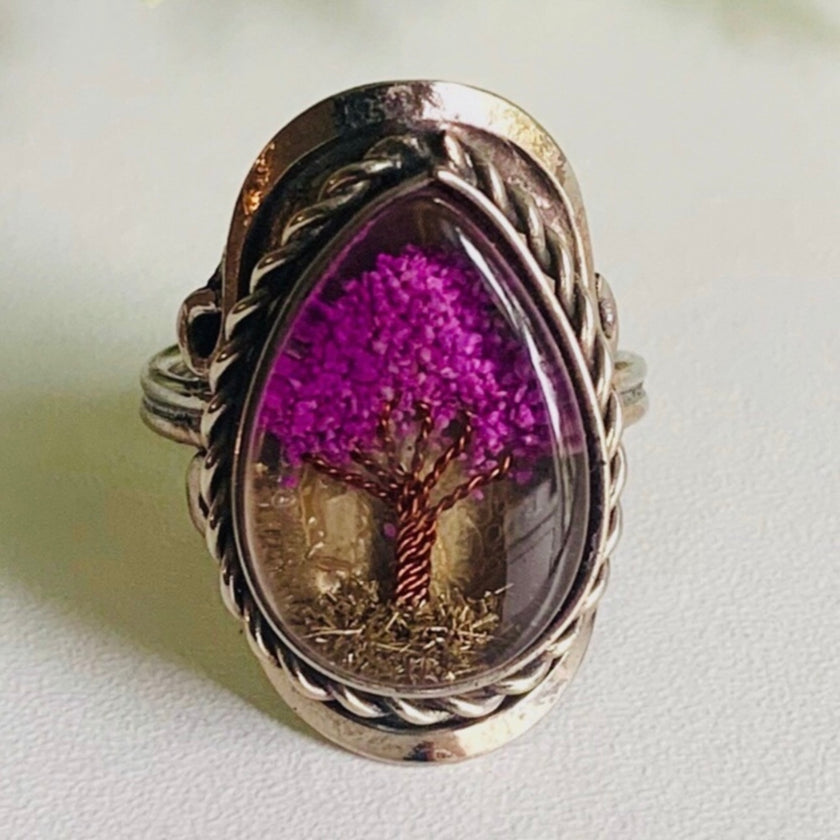Peruvian Handmade Purple Tree Ring
